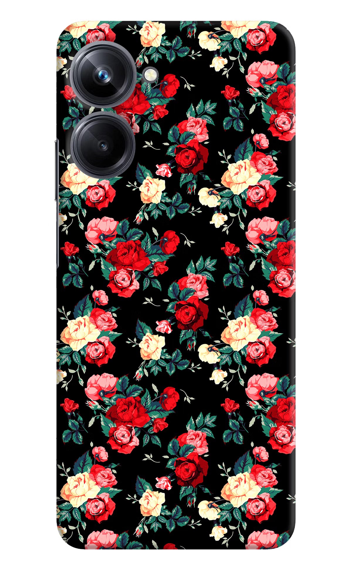 Rose Pattern Realme 10 Pro 5G Hard Case Back Cover by Casekaro