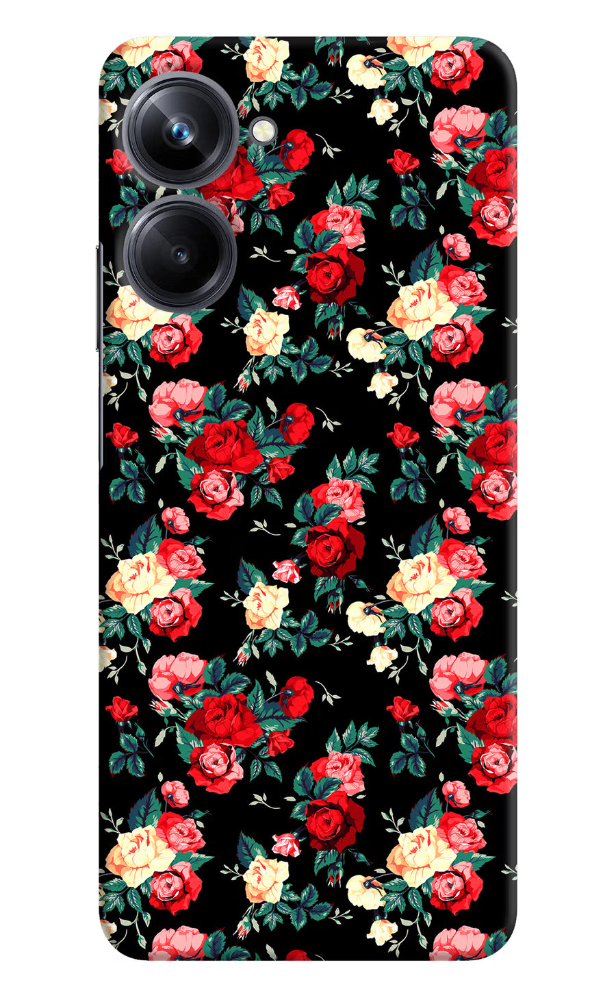 Rose Pattern Realme 10 Pro 5G Back Cover, Hard case