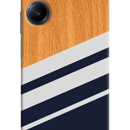 Blue and white wooden Realme 10 Pro 5G Hard Case Back Cover by Casekaro