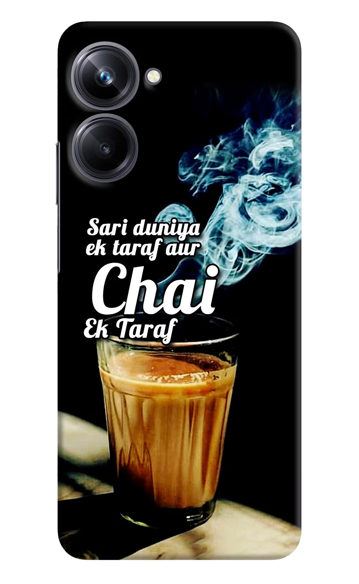 Chai Ek Taraf Quote Realme 10 Pro 5G Hard Case Back Cover by Casekaro