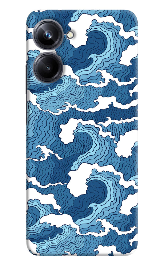 Blue Waves Realme 10 Pro 5G Hard Case Back Cover by Casekaro