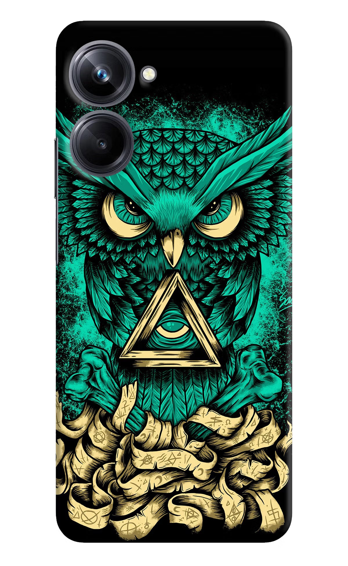 Green Owl Realme 10 Pro 5G Hard Case Back Cover by Casekaro