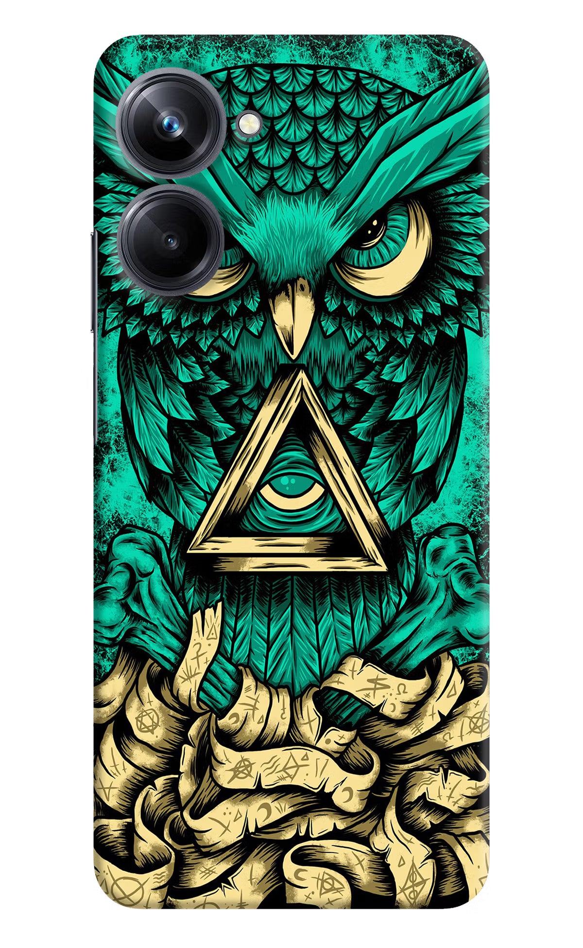 Green Owl Realme 10 Pro 5G Hard Case Back Cover by Casekaro