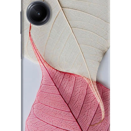 White Pink Leaf Realme 10 Pro 5G Hard Case Back Cover by Casekaro