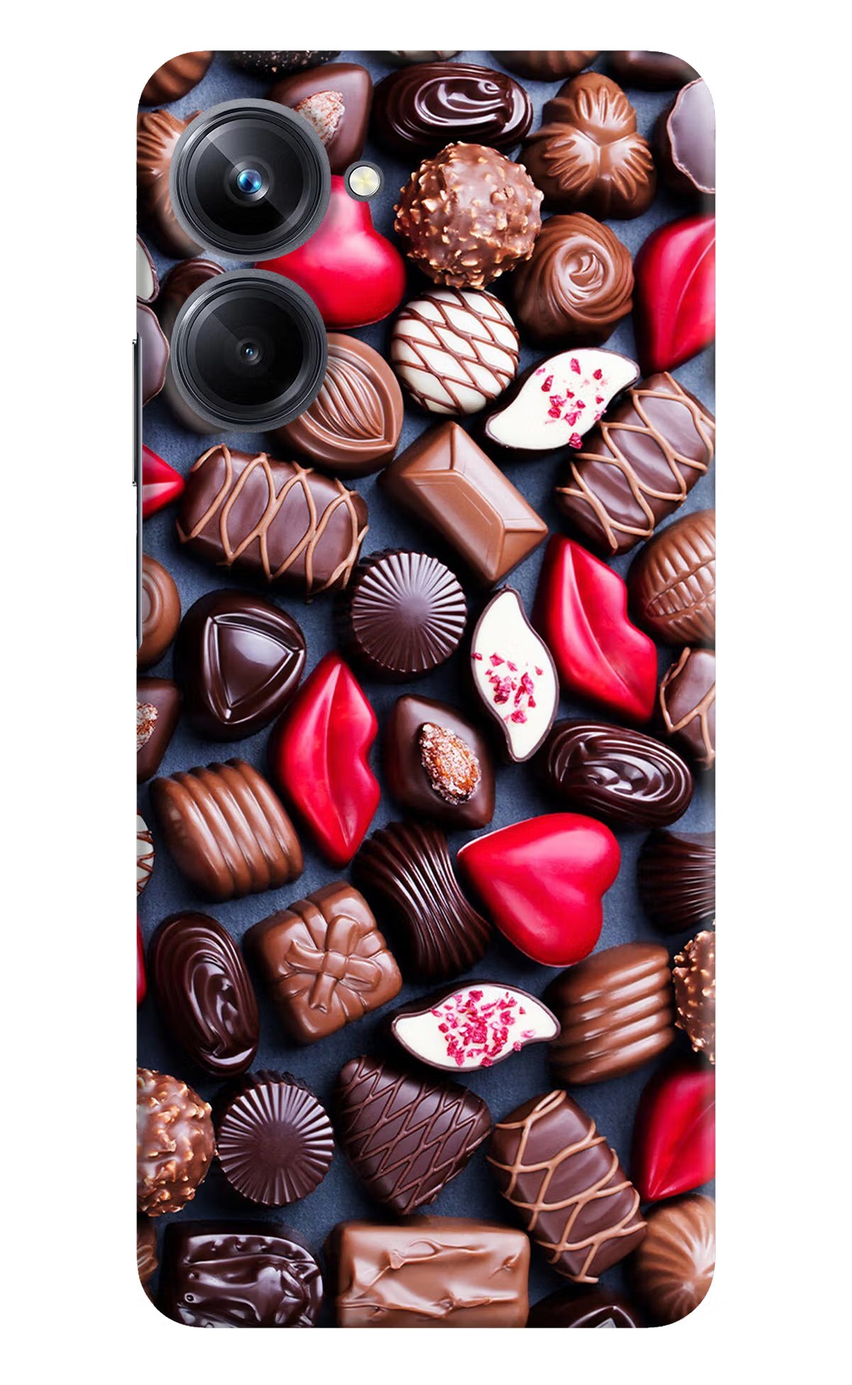 Chocolates Realme 10 Pro 5G Hard Case Back Cover by Casekaro