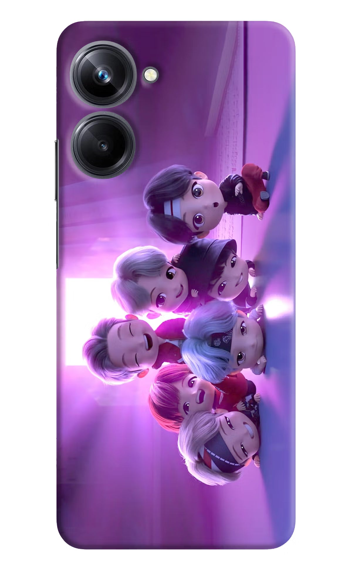 BTS Chibi Realme 10 Pro 5G Hard Case Back Cover by Casekaro