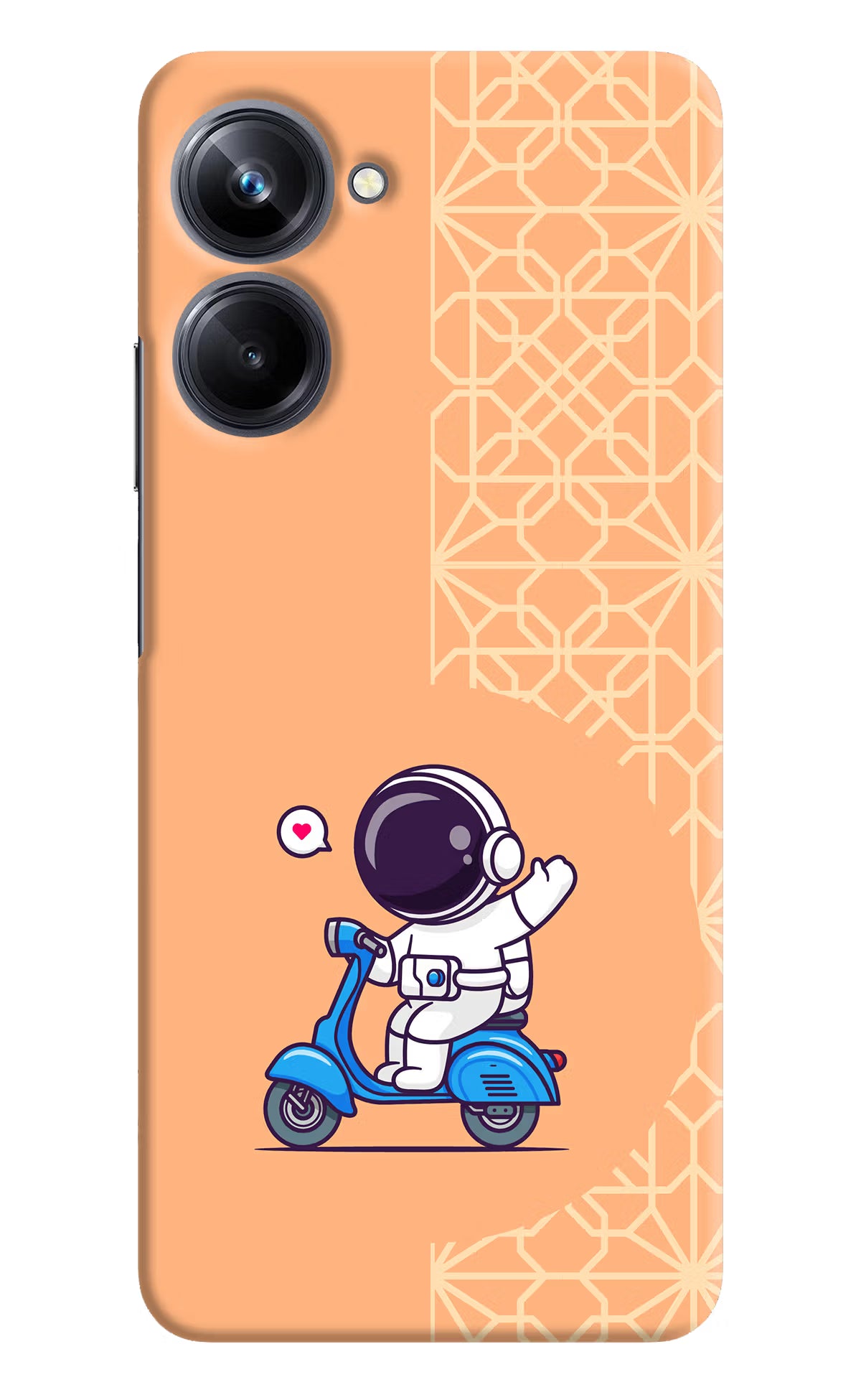 Cute Astronaut Riding Realme 10 Pro 5G Hard Case Back Cover by Casekaro