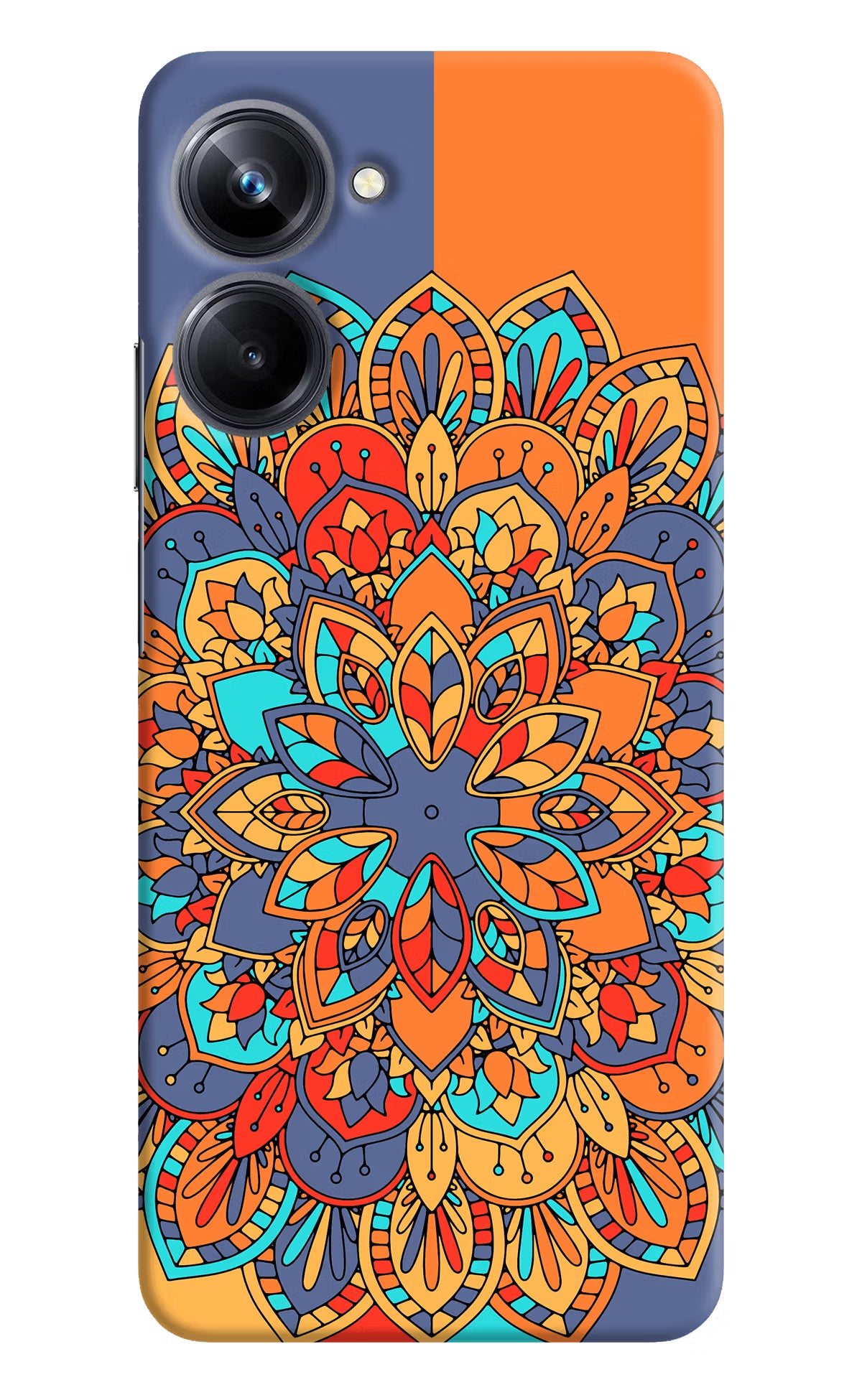 Color Mandala Realme 10 Pro 5G Hard Case Back Cover by Casekaro