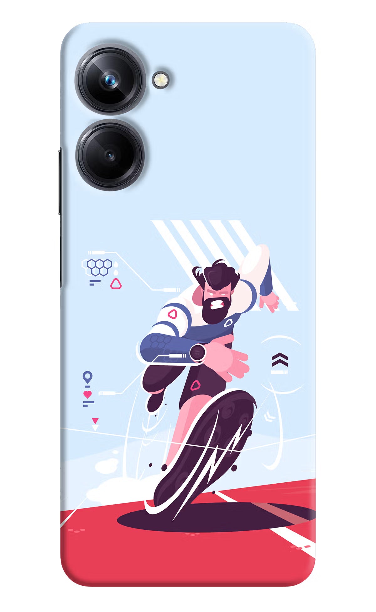 Run Pro Realme 10 Pro 5G Hard Case Back Cover by Casekaro