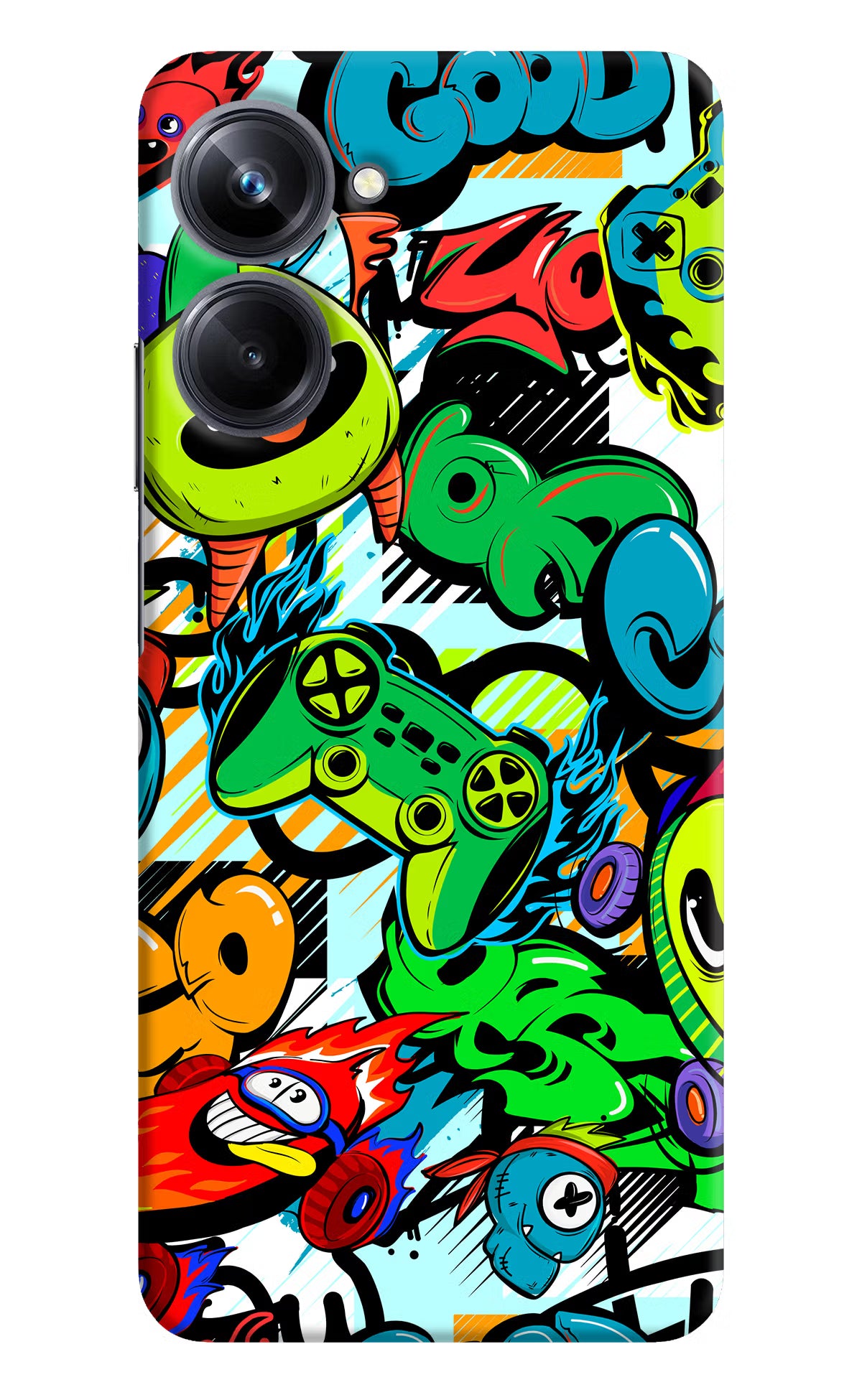 Game Doodle Realme 10 Pro 5G Hard Case Back Cover by Casekaro