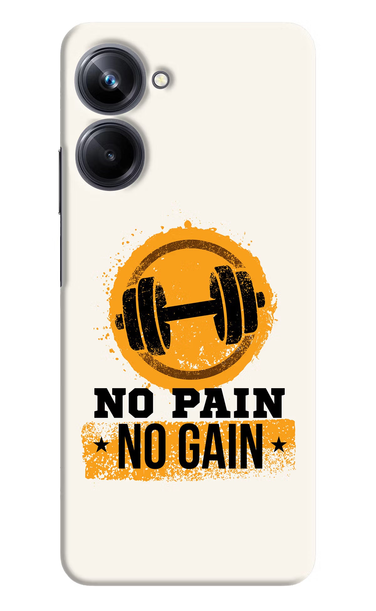 No Pain No Gain Realme 10 Pro 5G Hard Case Back Cover by Casekaro