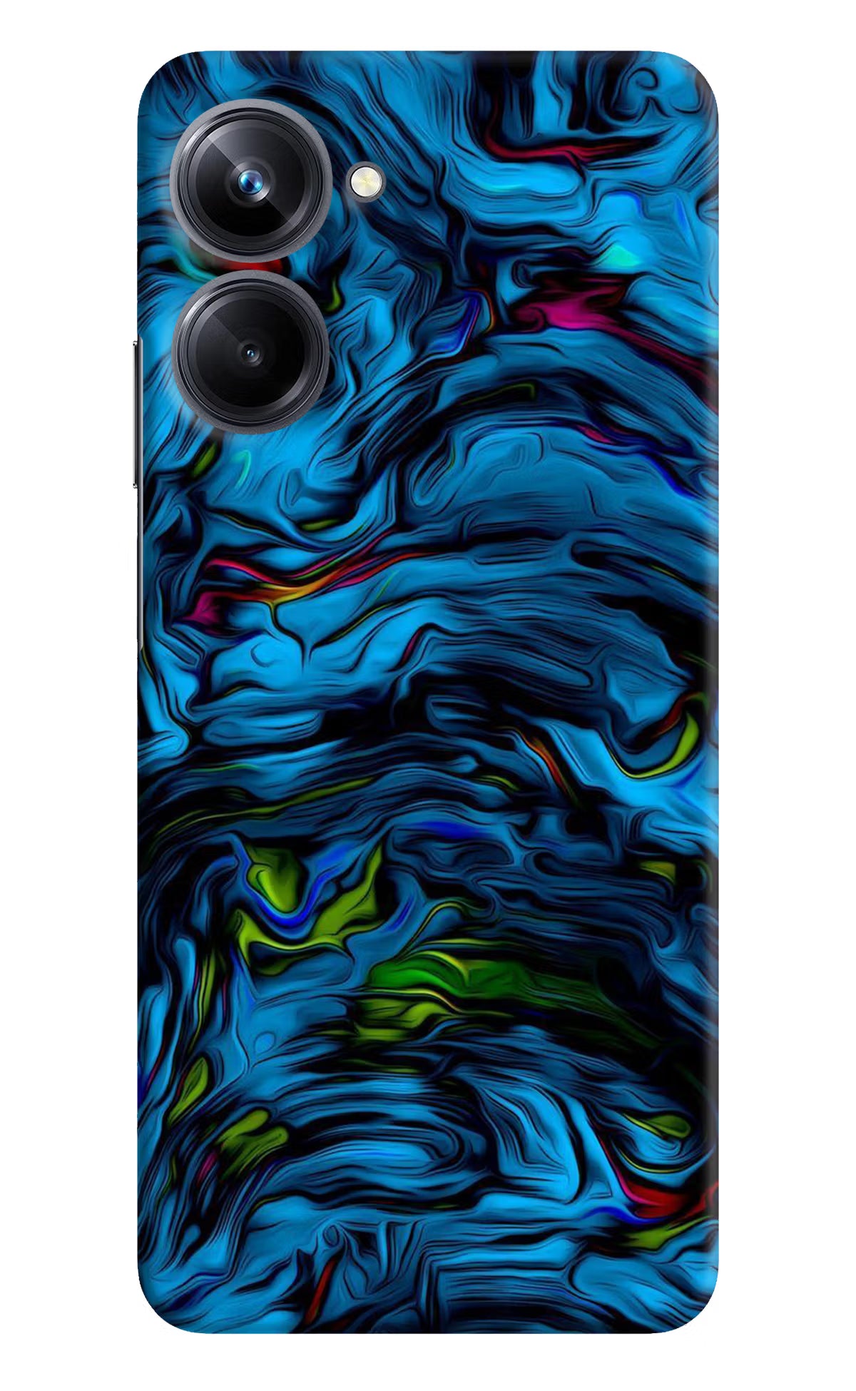 Dark Blue Abstract Realme 10 Pro 5G Hard Case Back Cover by Casekaro