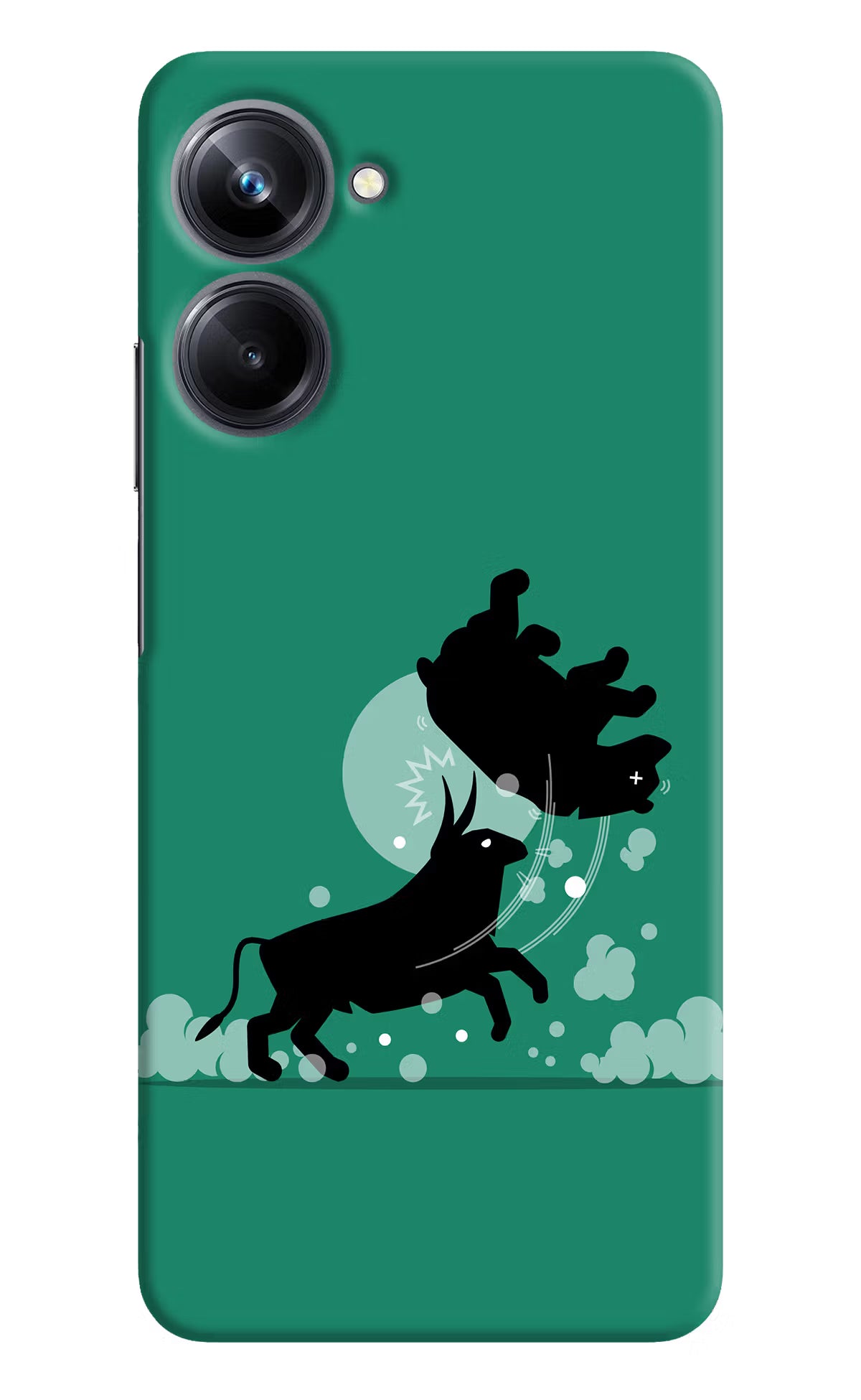 Bull Conqueror Realme 10 Pro 5G Hard Case Back Cover by Casekaro