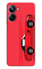 Red Velocity Realme 10 Pro 5G Hard Case Back Cover by Casekaro