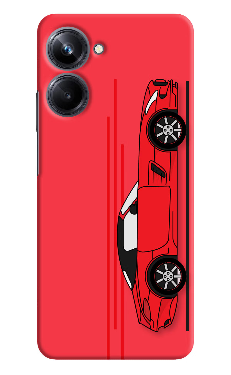 Red Velocity Realme 10 Pro 5G Back Cover, Hard case