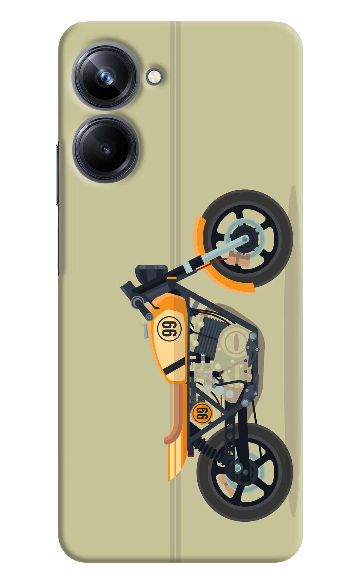 Vertical Speedster Realme 10 Pro 5G Hard Case Back Cover by Casekaro