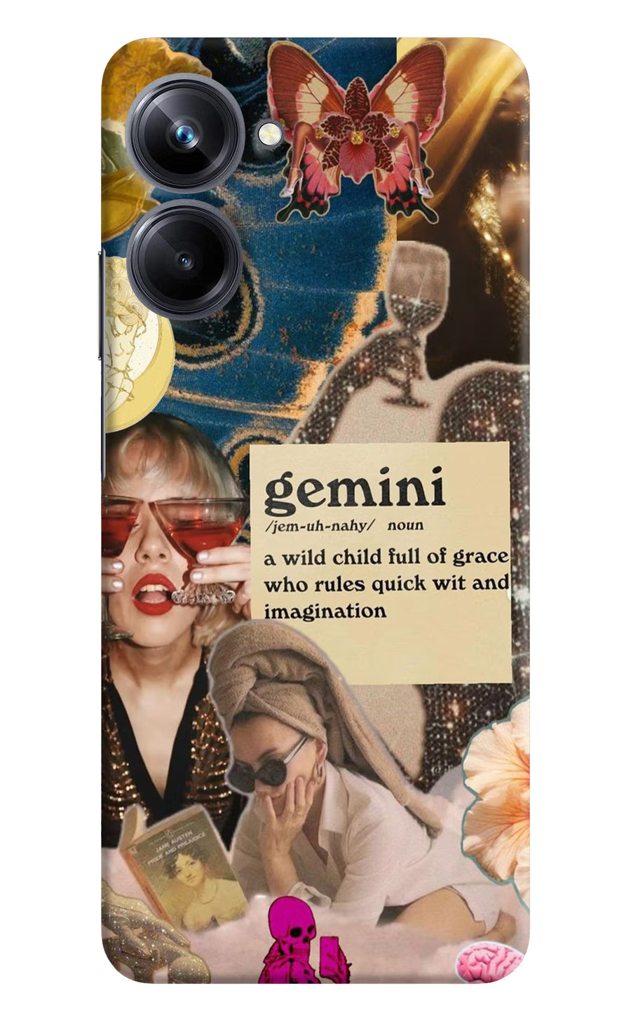 Gemini Zodiac Realme 10 Pro 5G Back Cover, Hard case
