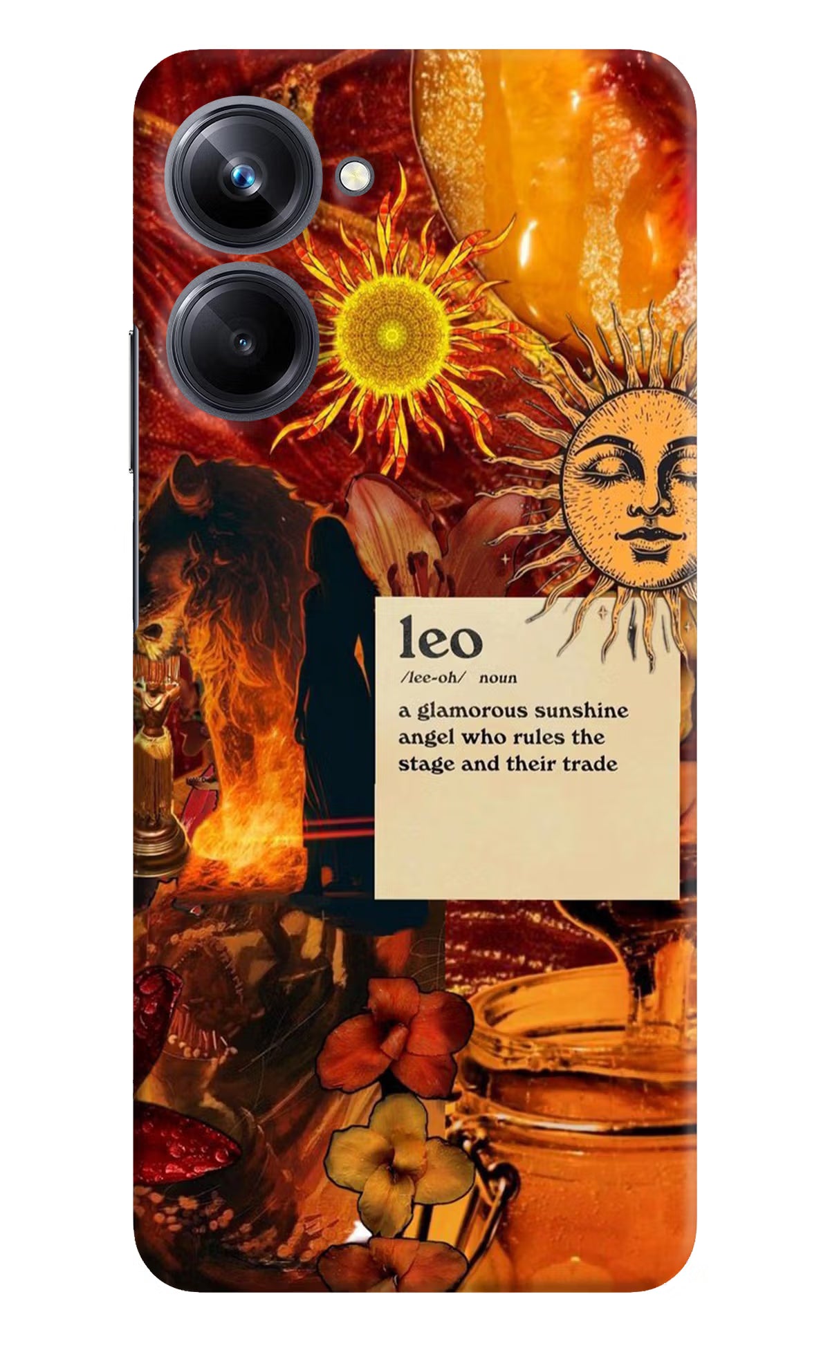 Leo Zodiac Realme 10 Pro 5G Hard Case Back Cover by Casekaro