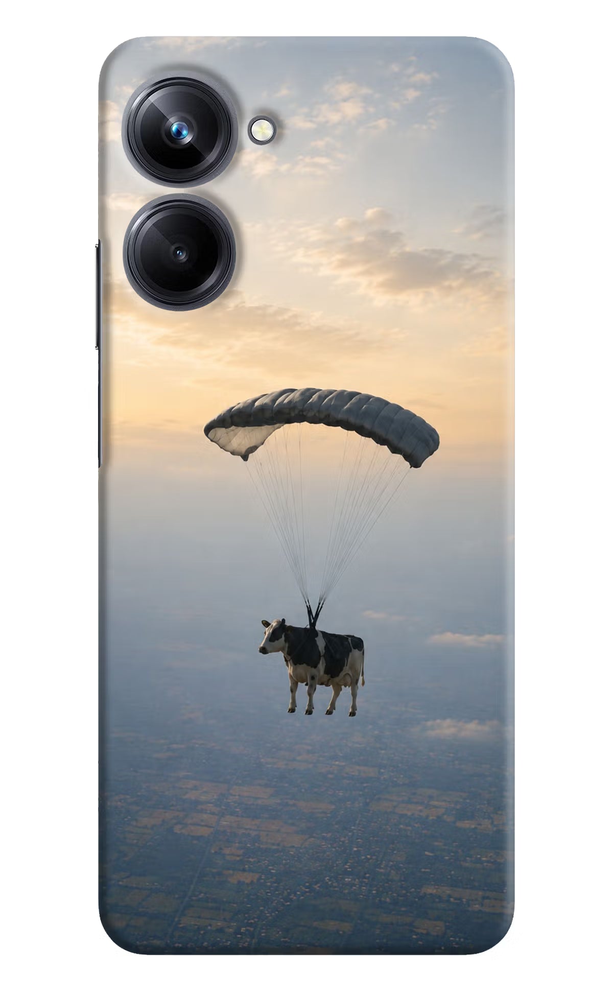 Skydiving Cow Realme 10 Pro 5G Back Cover