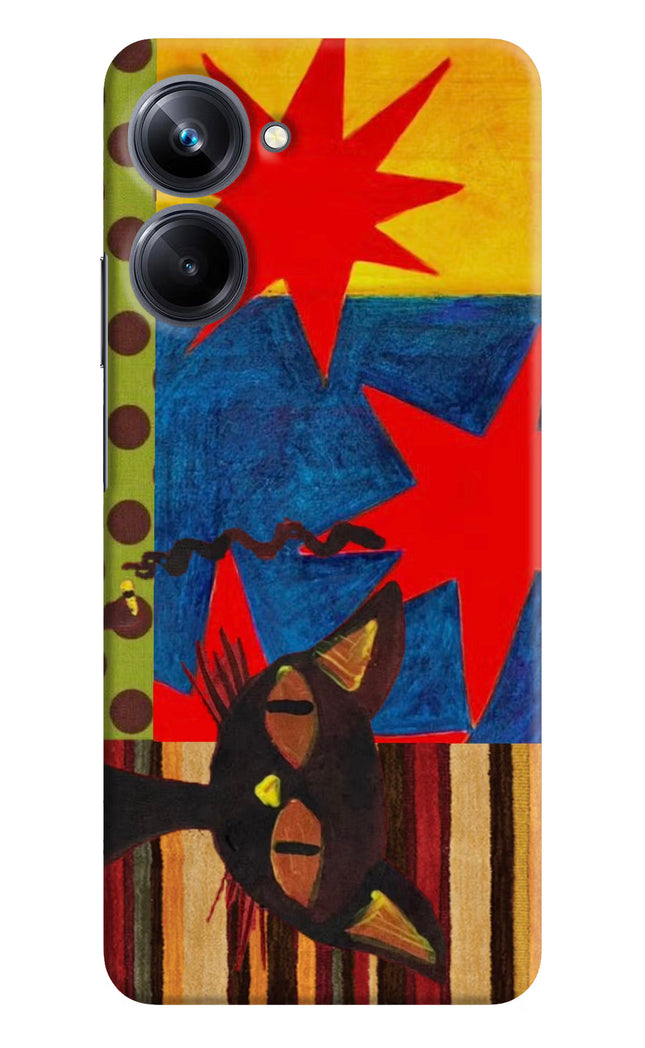 Pop Cat Realme 10 Pro 5G Hard Case Back Cover by Casekaro