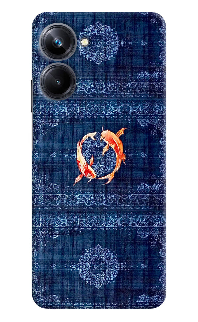 Koi Blue Realme 10 Pro 5G Hard Case Back Cover by Casekaro