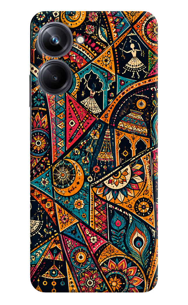 Folk Print Realme 10 Pro 5G Hard Case Back Cover by Casekaro