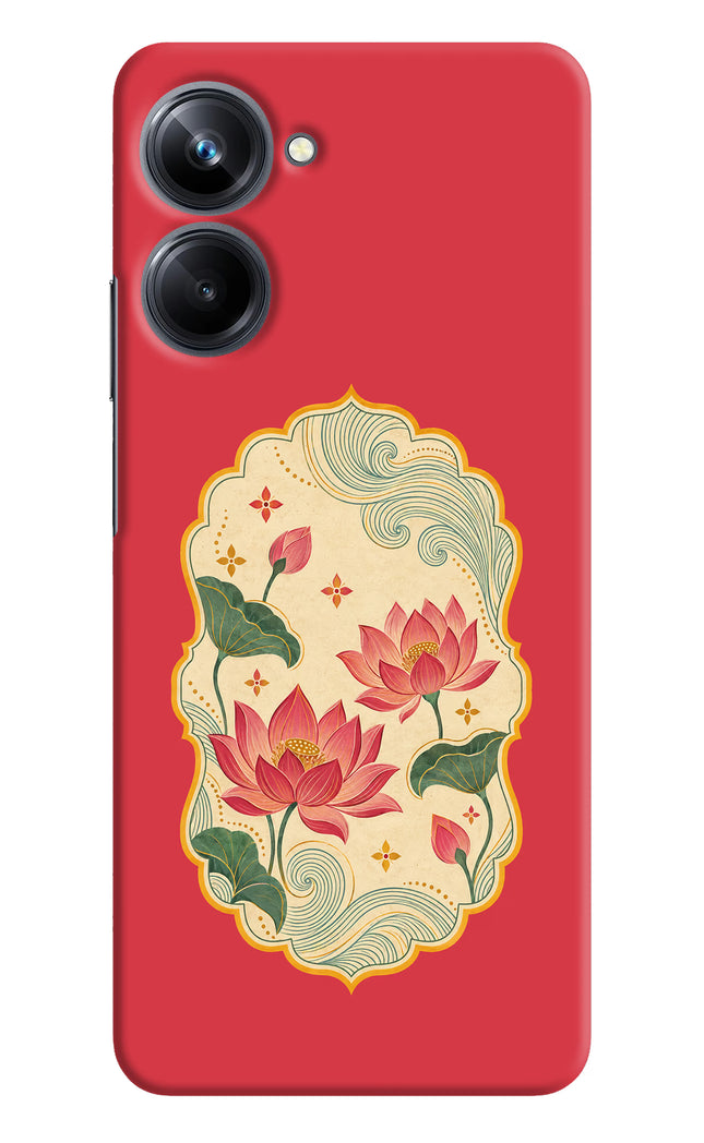 Pink Lotus Realme 10 Pro 5G Hard Case Back Cover by Casekaro