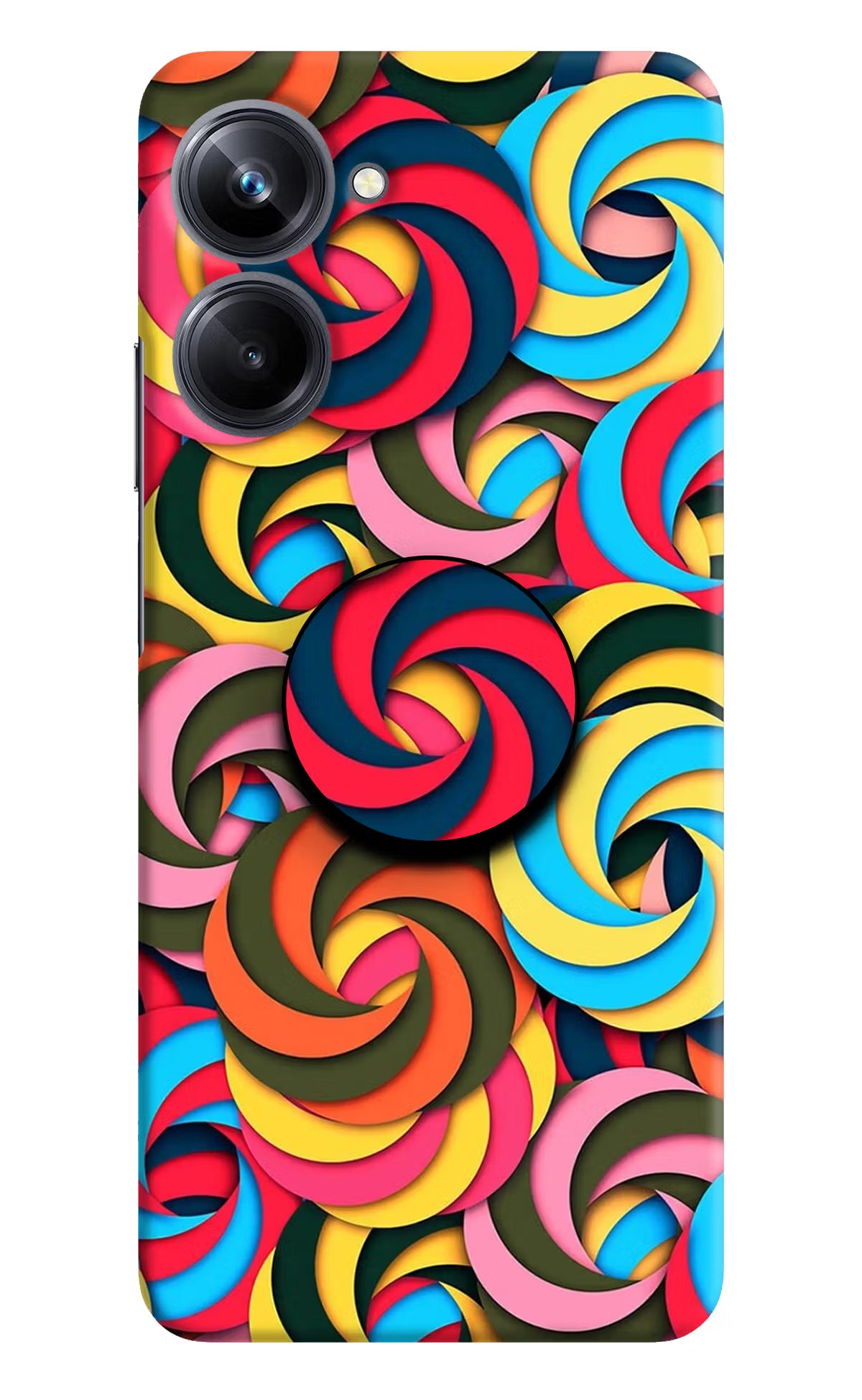 Spiral Pattern Realme 10 Pro 5G Pop Case by Casekaro