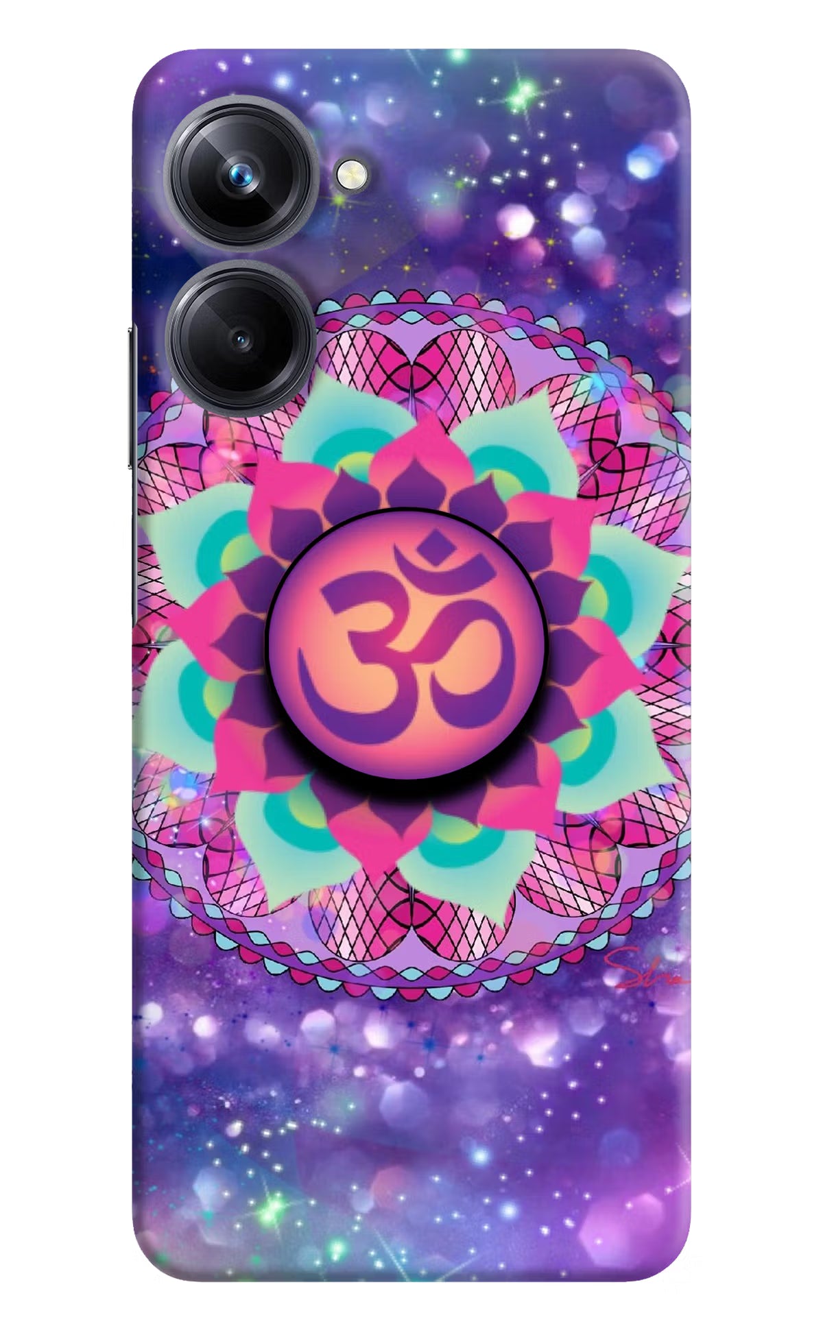Om Purple Realme 10 Pro 5G Pop Case by Casekaro