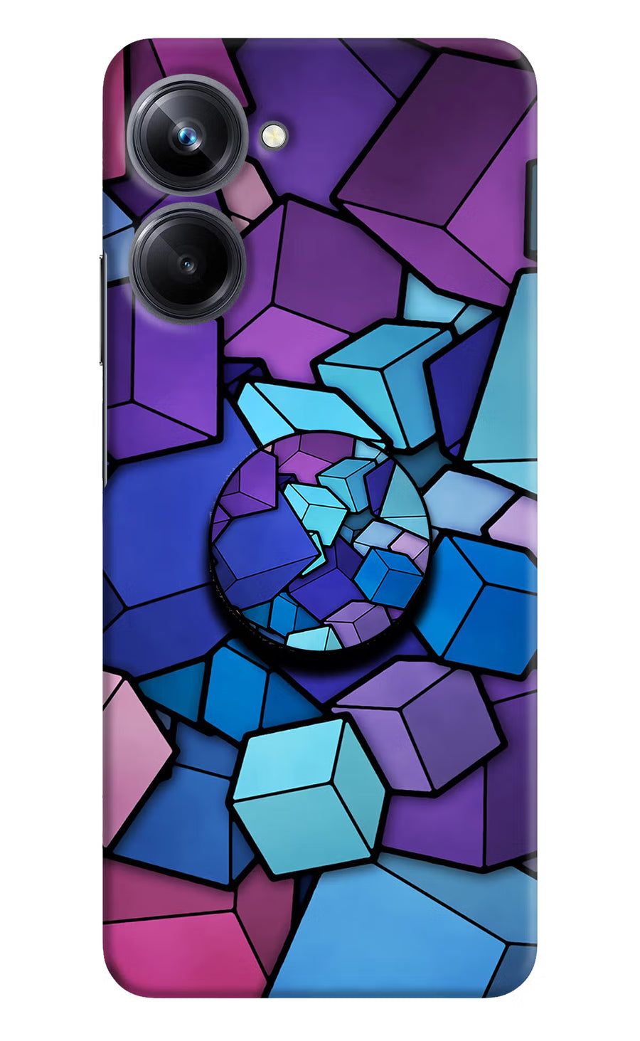 Cubic Abstract Realme 10 Pro 5G Pop Case, Hard case