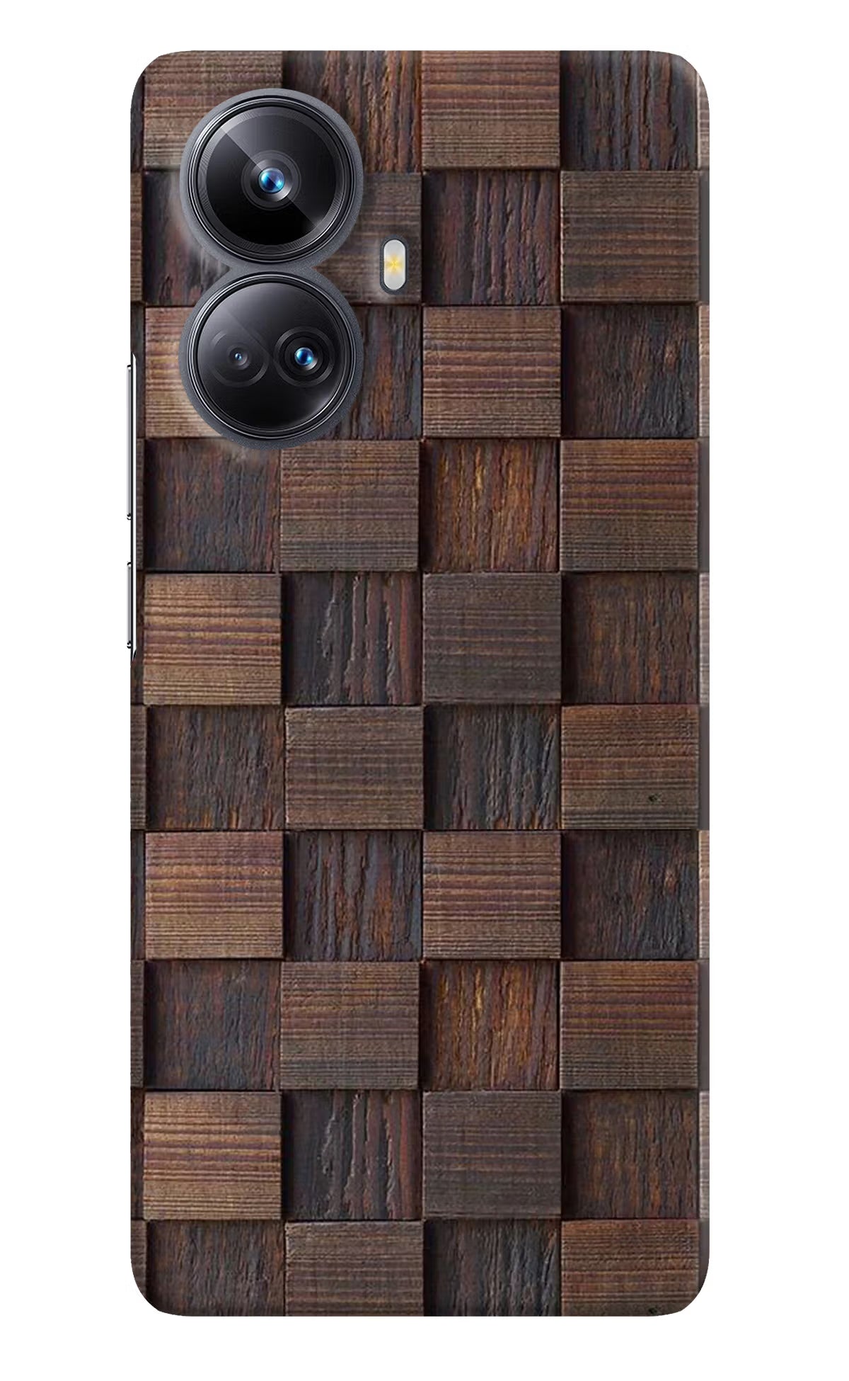 Wooden Cube Design Realme 10 Pro+ 5G Hard Case Back Cover by Casekaro