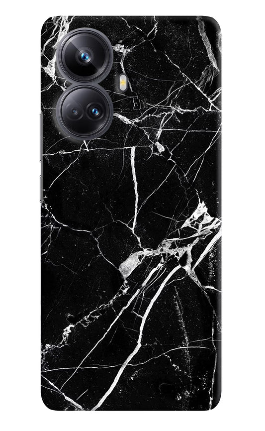 Black Marble Pattern Realme 10 Pro+ 5G Hard Case Back Cover by Casekaro