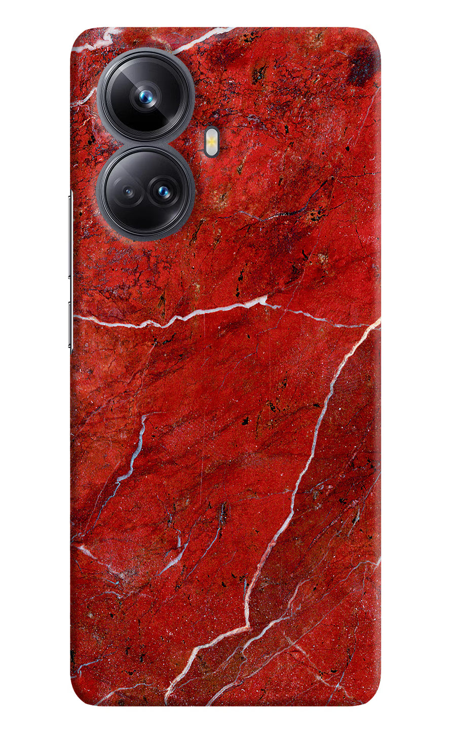 Red Marble Design Realme 10 Pro+ 5G Back Cover, Hard case