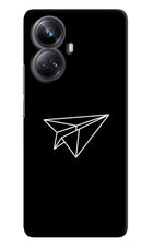 Paper Plane White Realme 10 Pro+ 5G Hard Case Back Cover by Casekaro