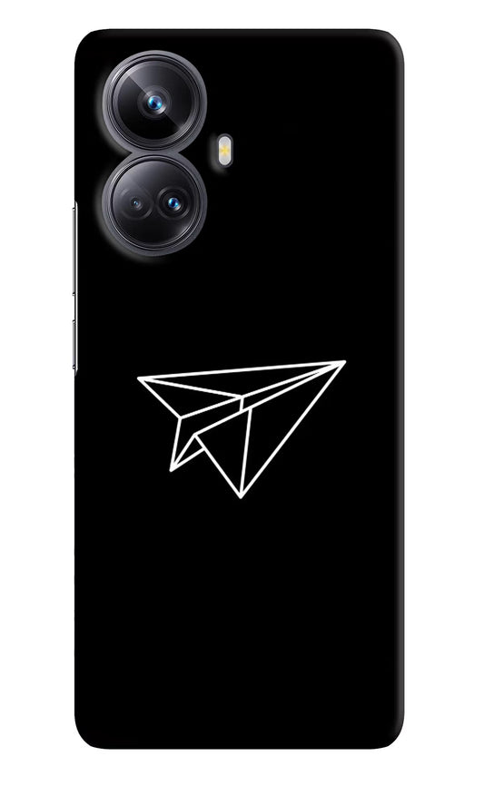 Paper Plane White Realme 10 Pro+ 5G Hard Case Back Cover by Casekaro
