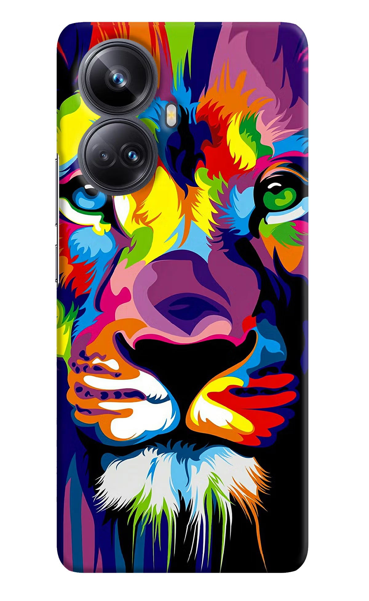 Lion Realme 10 Pro+ 5G Hard Case Back Cover by Casekaro