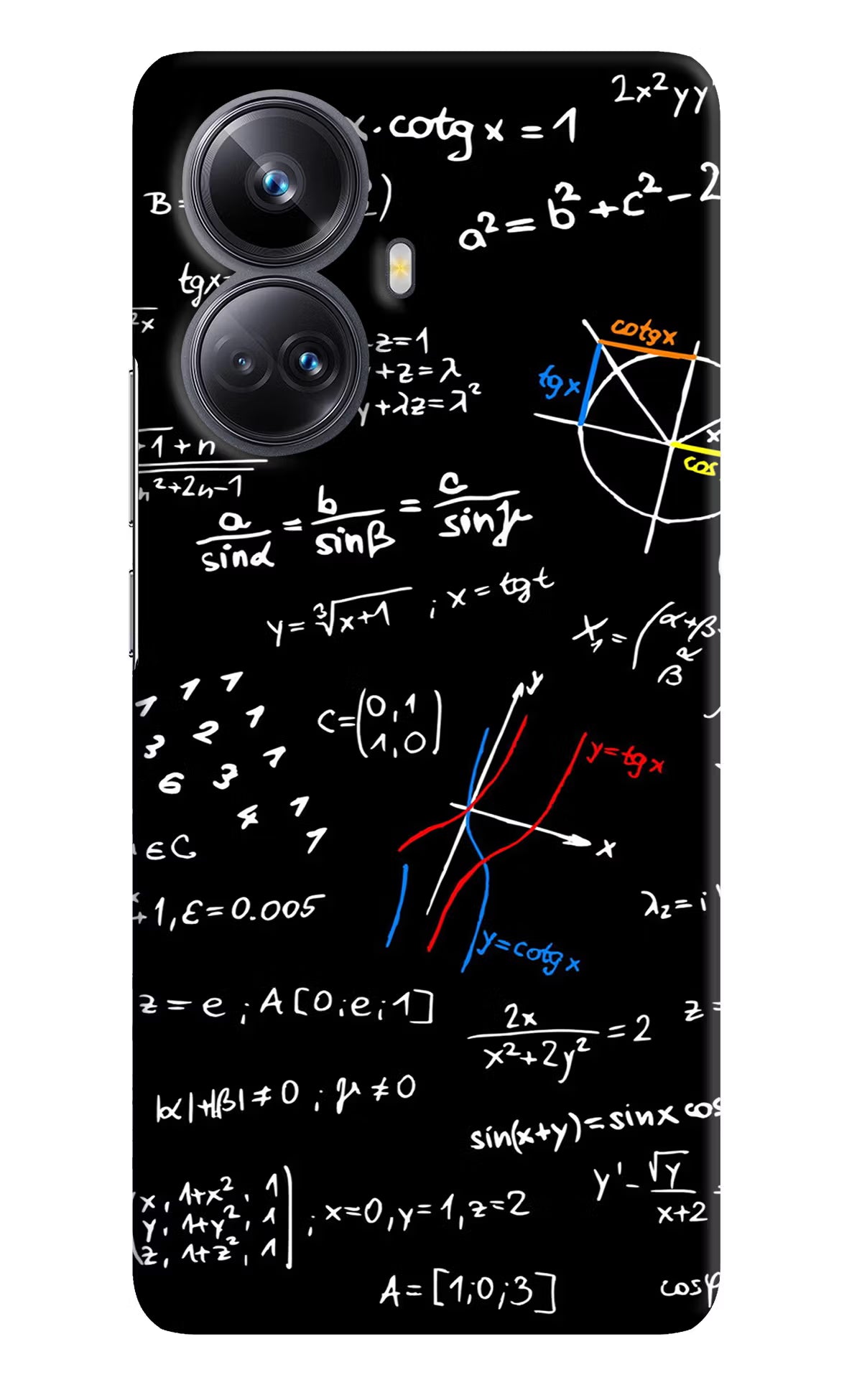 Mathematics Formula Realme 10 Pro+ 5G Hard Case Back Cover by Casekaro