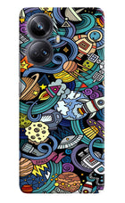 Space Abstract Realme 10 Pro+ 5G Hard Case Back Cover by Casekaro
