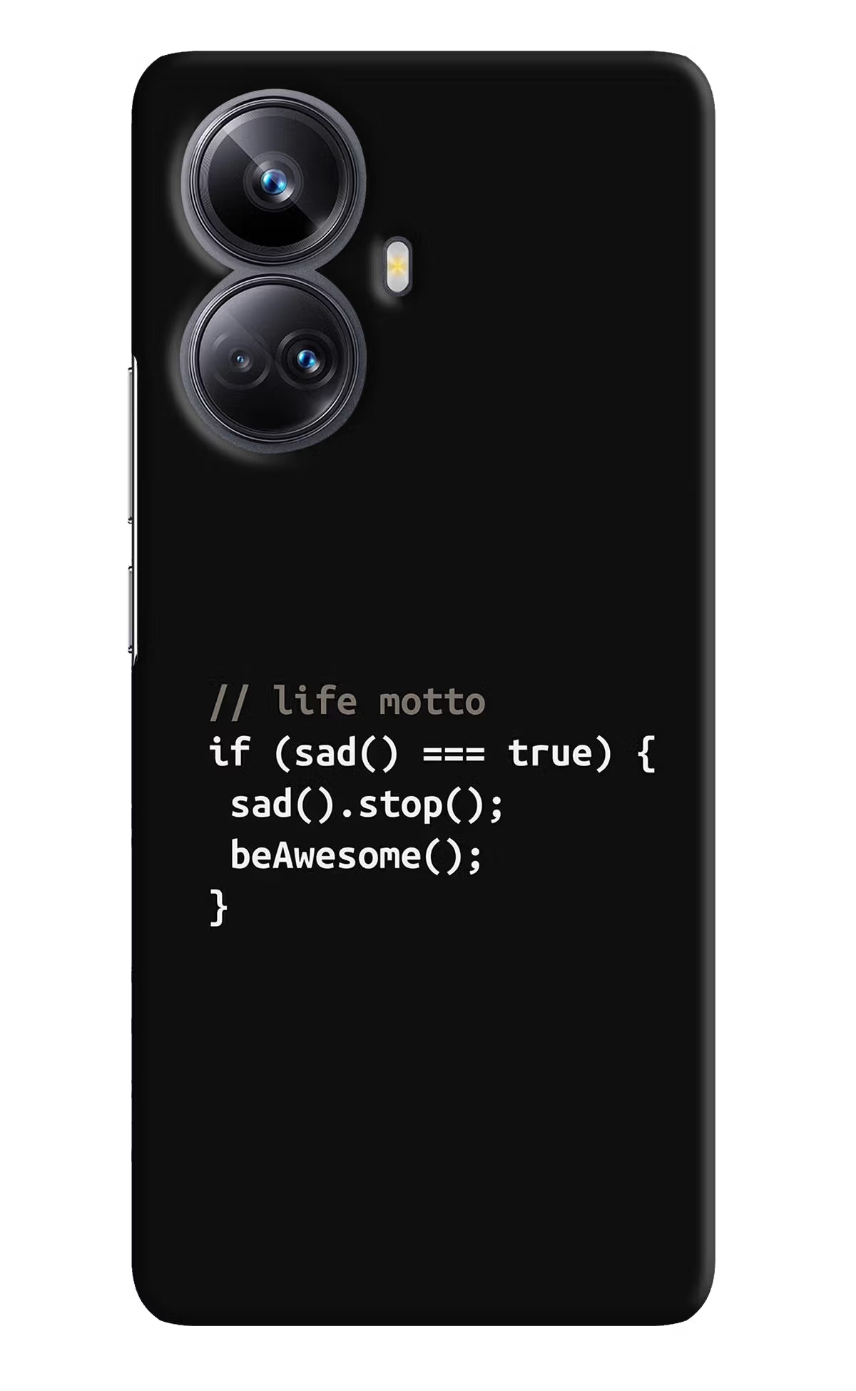 Life Motto Code Realme 10 Pro+ 5G Hard Case Back Cover by Casekaro