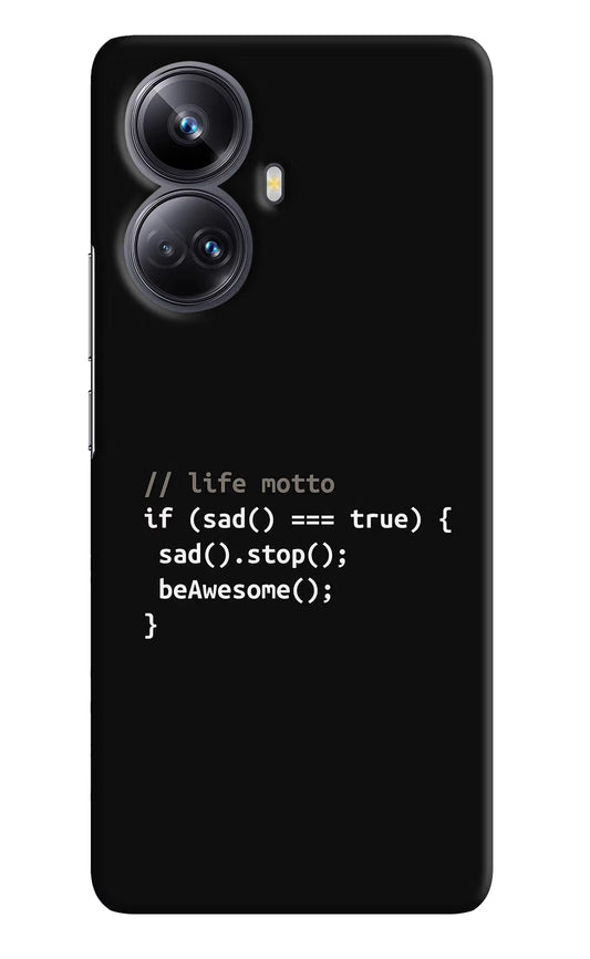 Life Motto Code Realme 10 Pro+ 5G Hard Case Back Cover by Casekaro