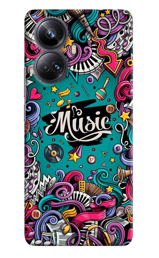 Music Graffiti Realme 10 Pro+ 5G Hard Case Back Cover by Casekaro