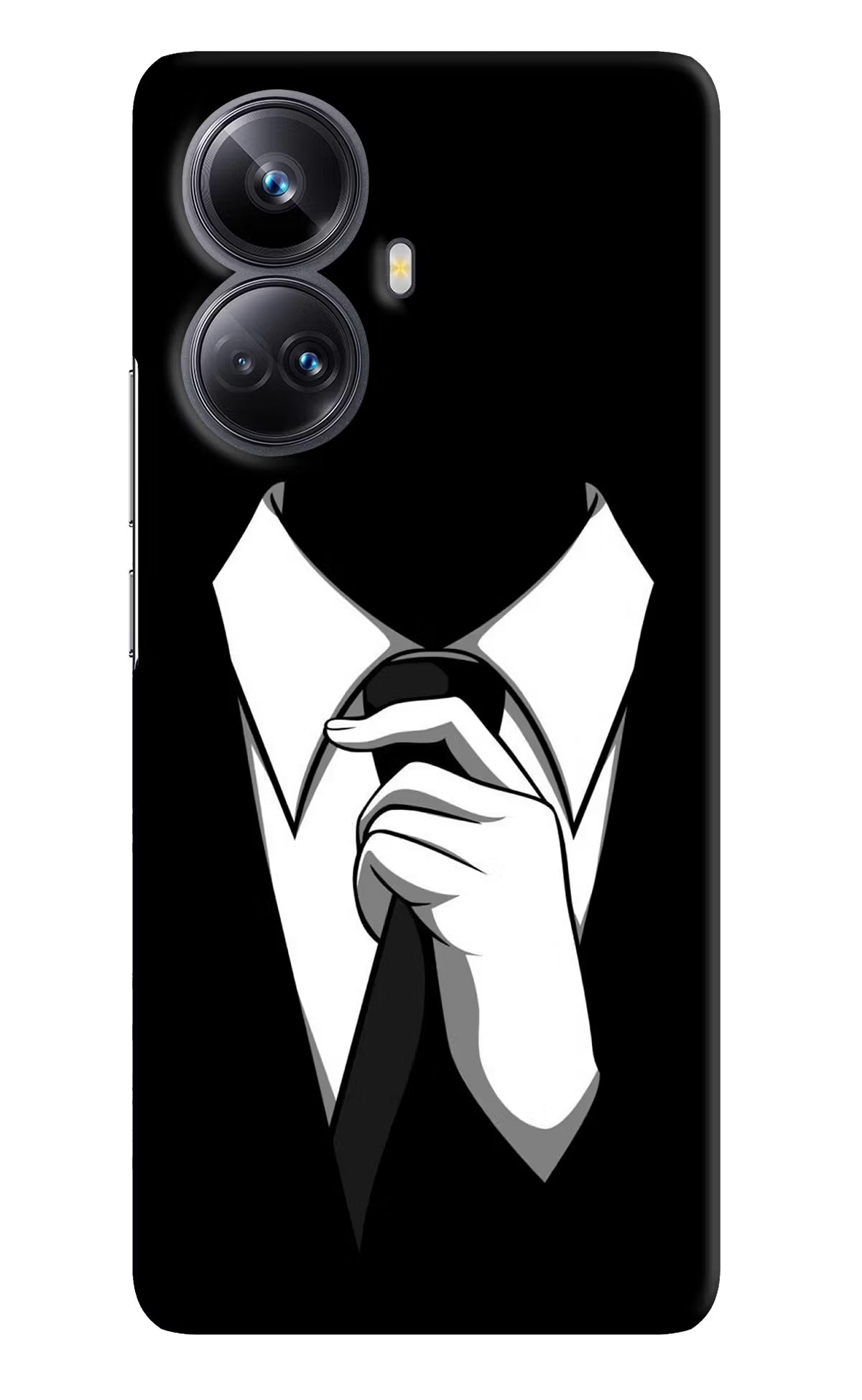 Black Tie Realme 10 Pro+ 5G Hard Case Back Cover by Casekaro