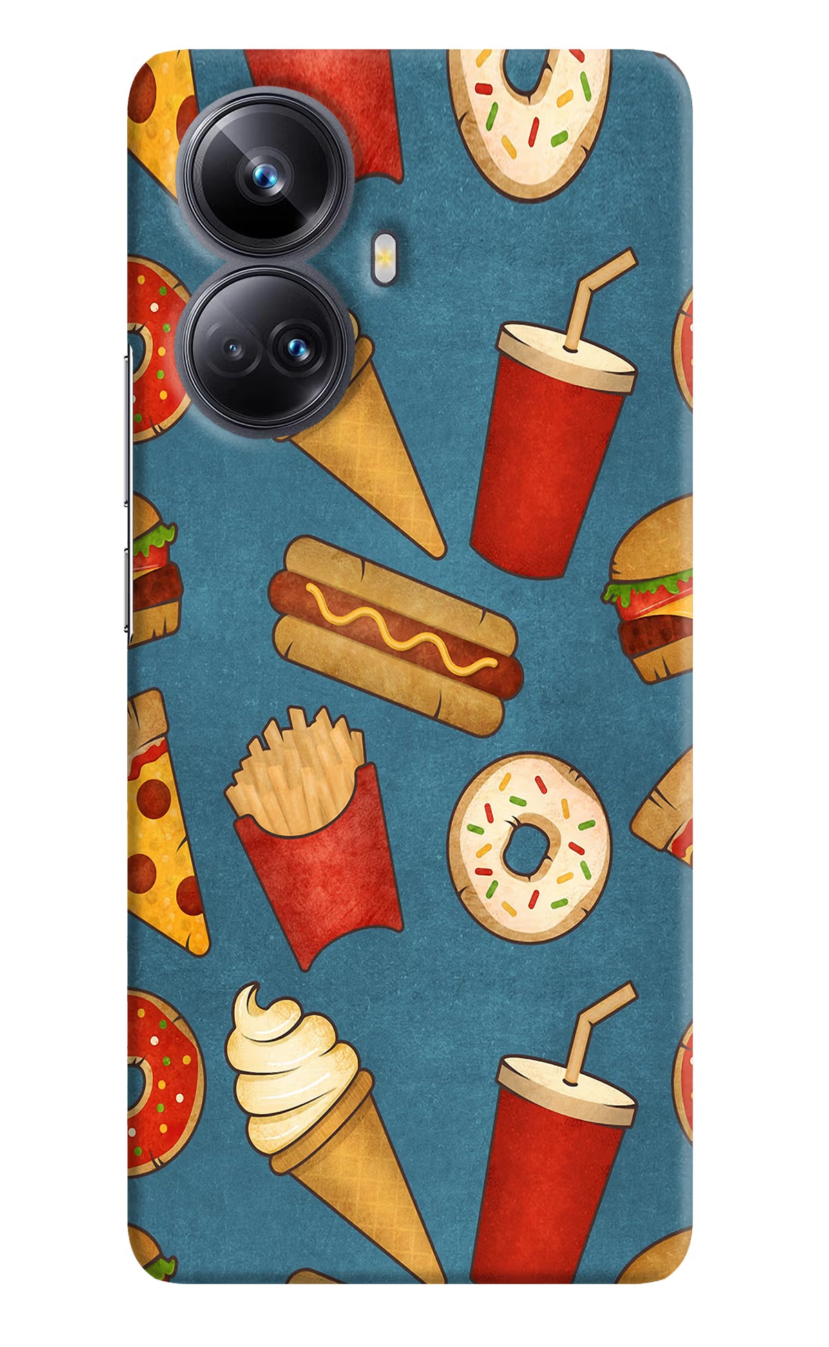 Foodie Realme 10 Pro+ 5G Hard Case Back Cover by Casekaro