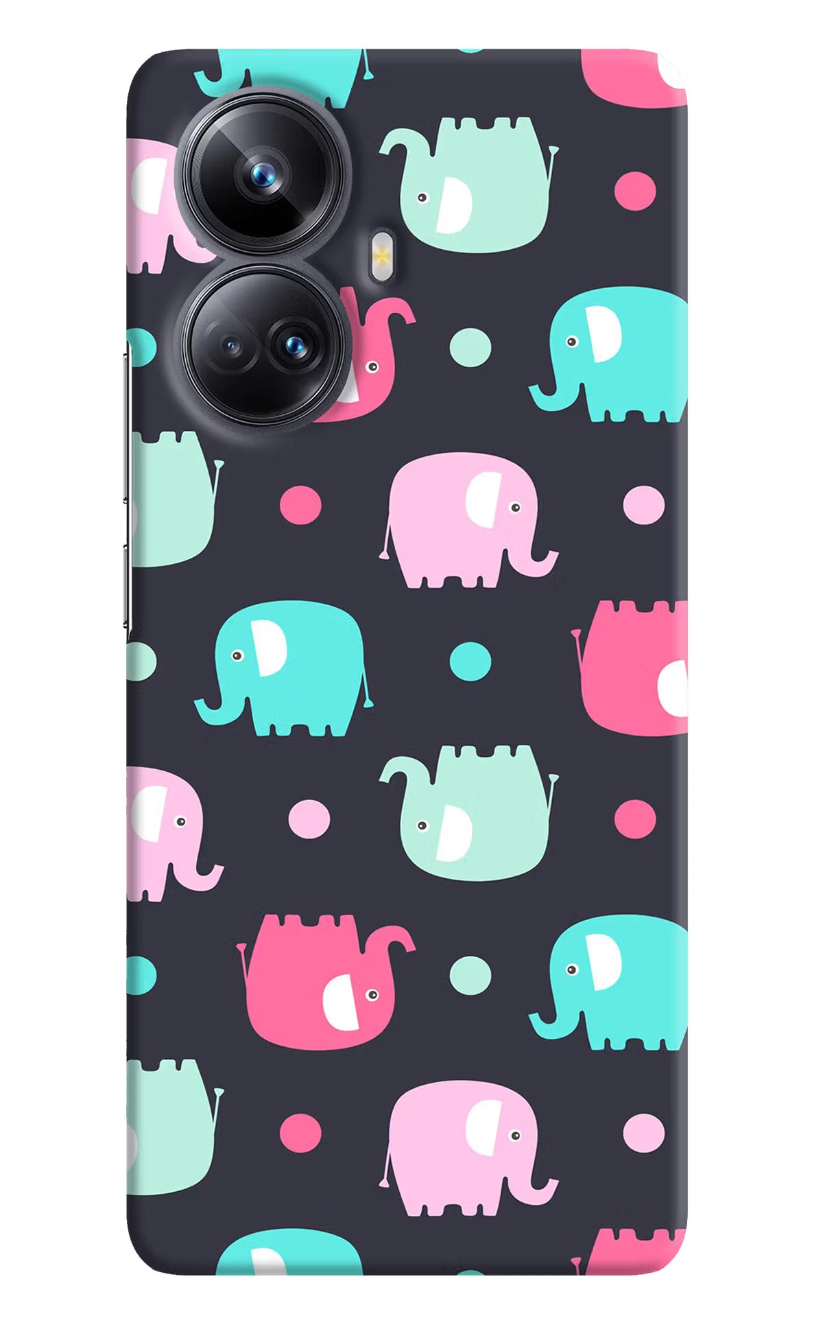 Elephants Realme 10 Pro+ 5G Hard Case Back Cover by Casekaro