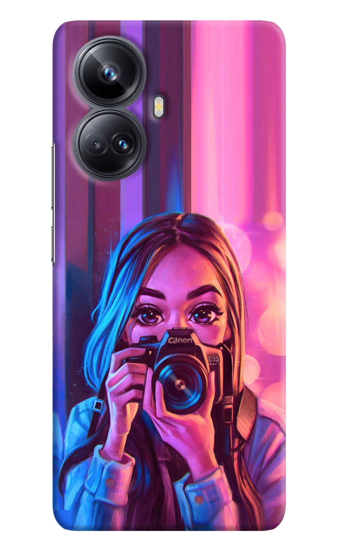 Girl Photographer Realme 10 Pro+ 5G Hard Case Back Cover by Casekaro