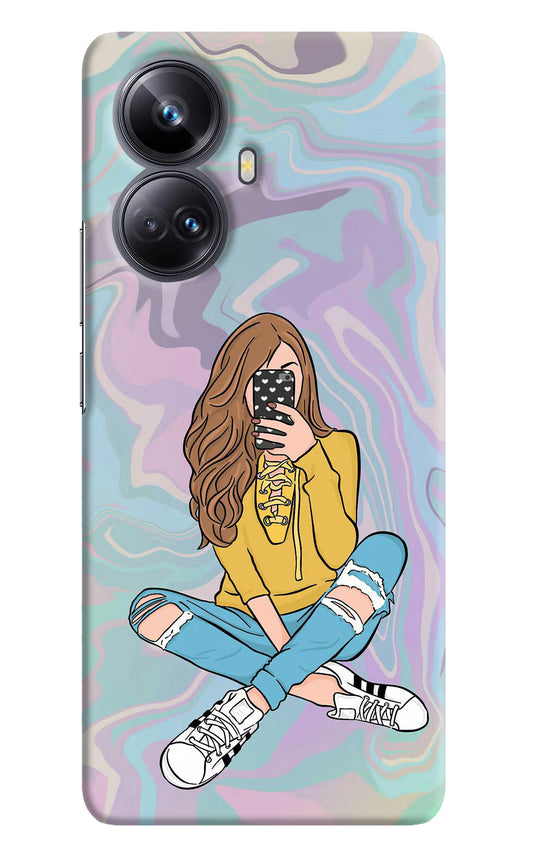 Selfie Girl Realme 10 Pro+ 5G Hard Case Back Cover by Casekaro