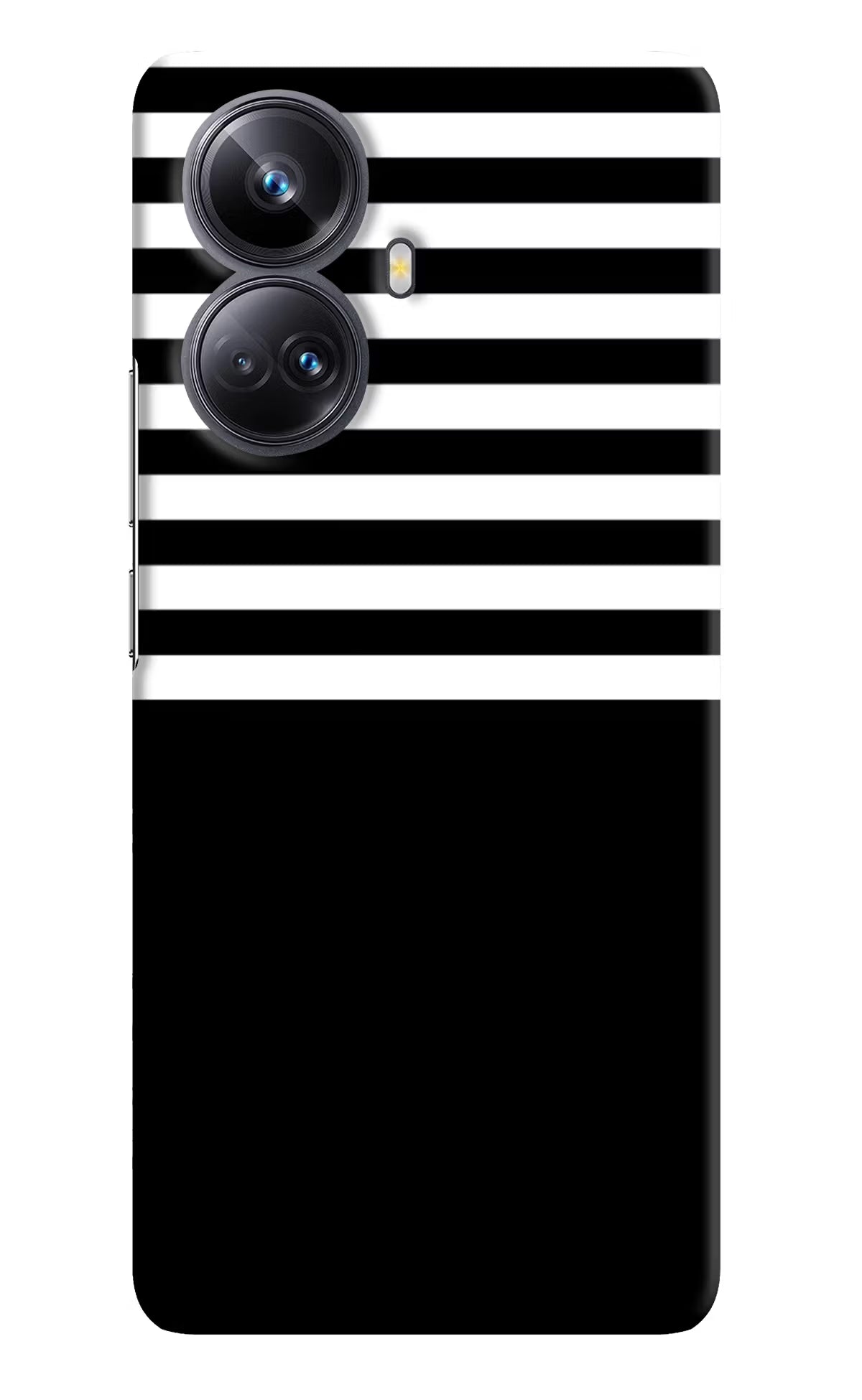 Black and White Print Realme 10 Pro+ 5G Hard Case Back Cover by Casekaro