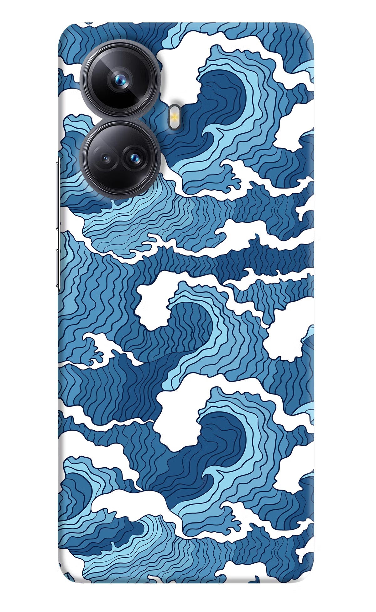 Blue Waves Realme 10 Pro+ 5G Hard Case Back Cover by Casekaro
