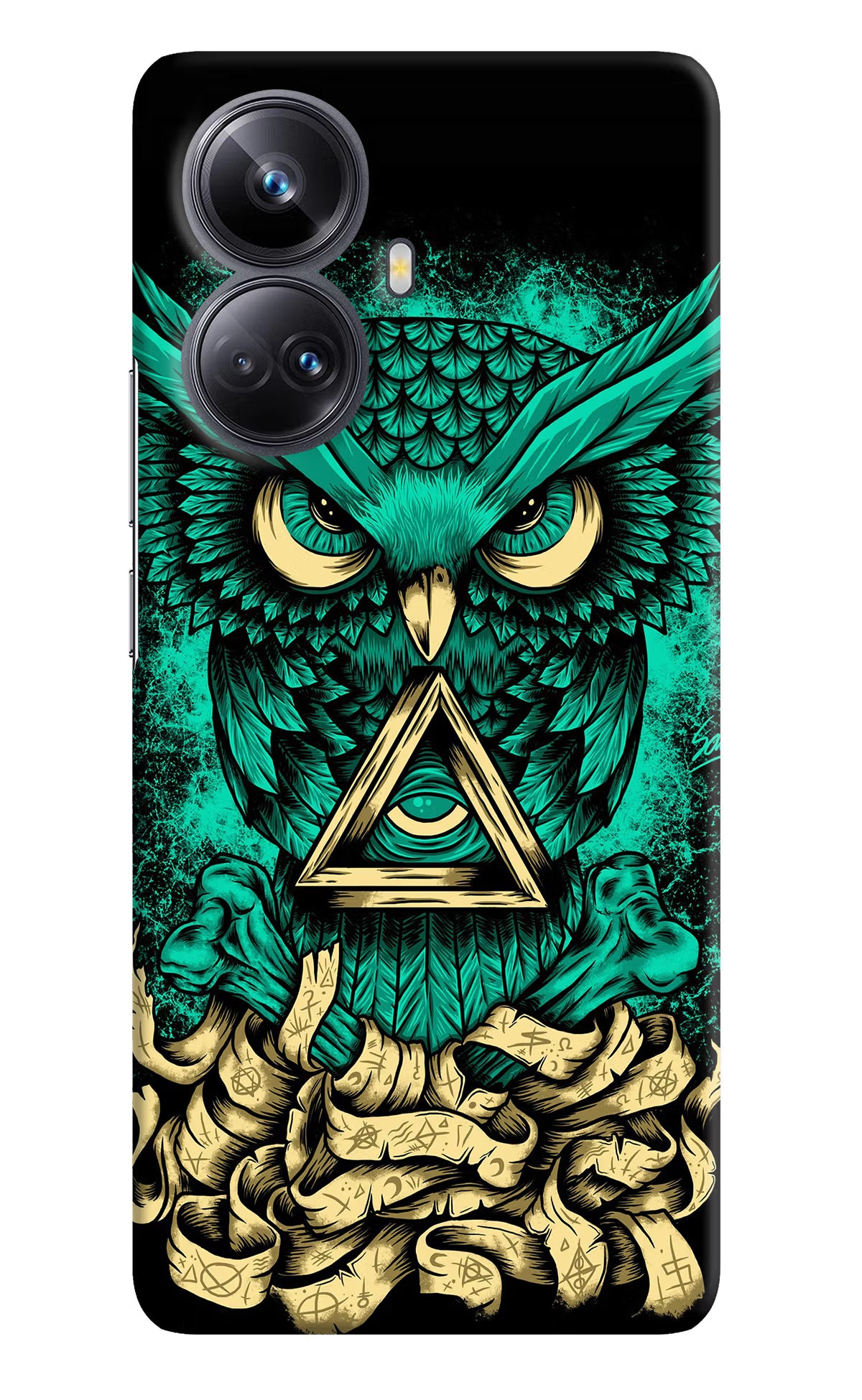 Green Owl Realme 10 Pro+ 5G Hard Case Back Cover by Casekaro