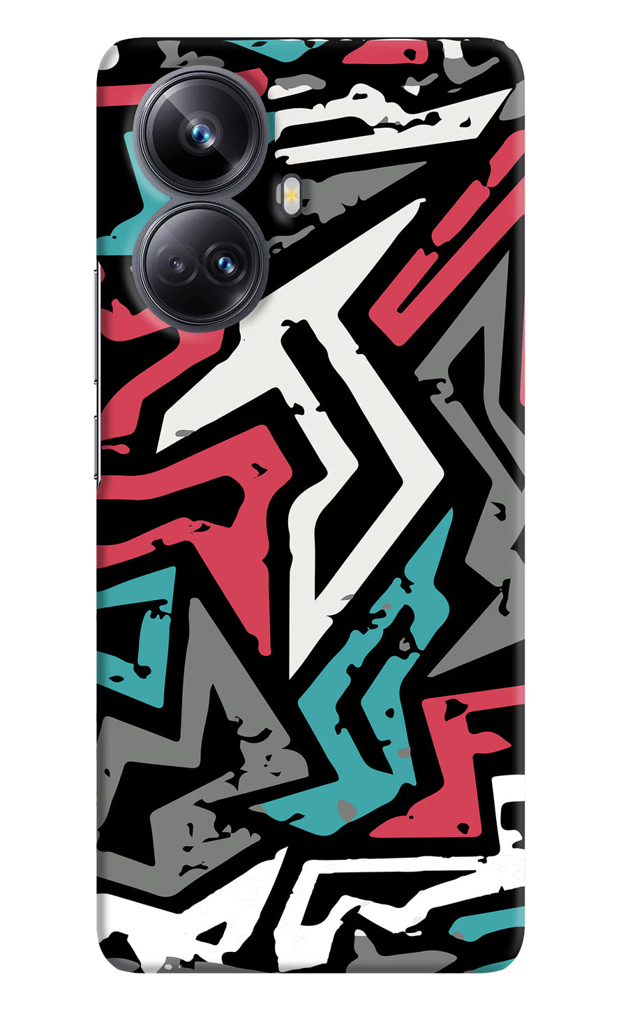 Geometric Graffiti Realme 10 Pro+ 5G Back Cover, Hard case